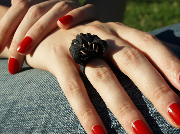 Pumpkin Ring Size 5 3d printed Black