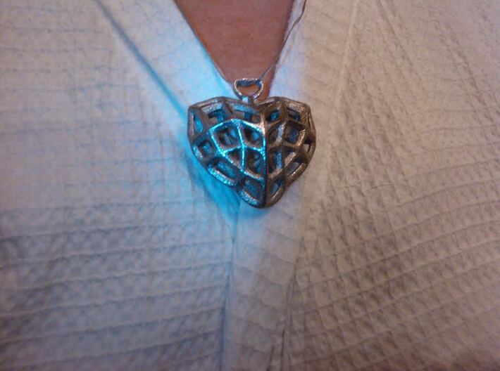 Heart Charm Necklace 3d printed
