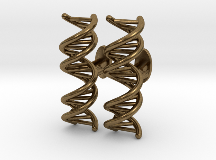 DNA Cufflink 3d printed