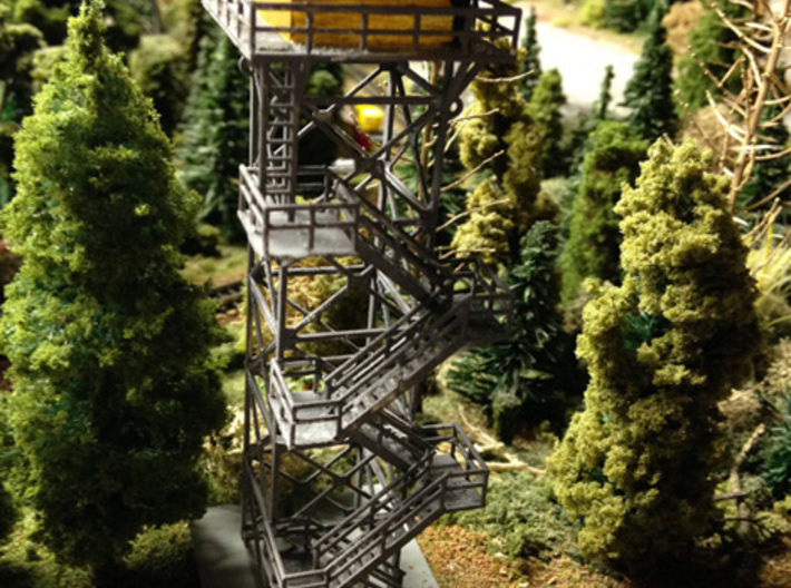 Forestry Tower Z Scale 3d printed 76' Tower Painted
