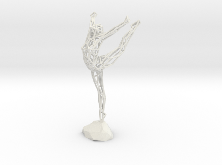 Wireframe Ballerina 3d printed
