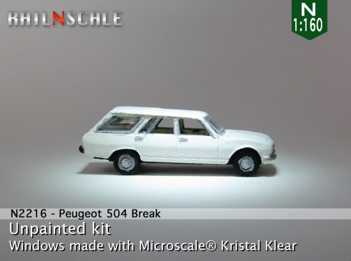 Peugeot 504 Break (N 1:160) 3d printed