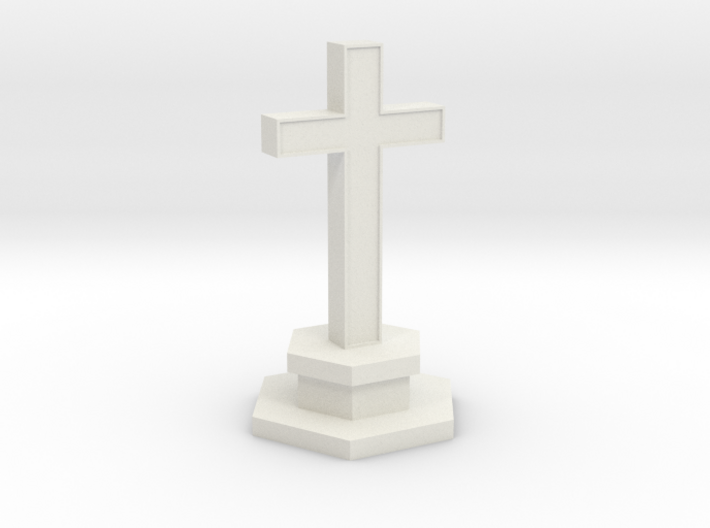 N Scale Cemetery Cross Center Piece 1:160 3d printed