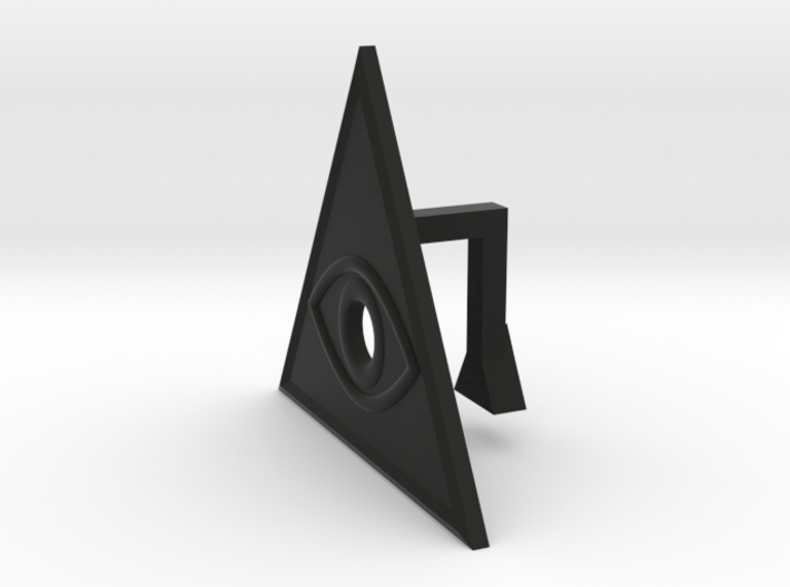 Eye of the Illuminati webcam blocker 3d printed