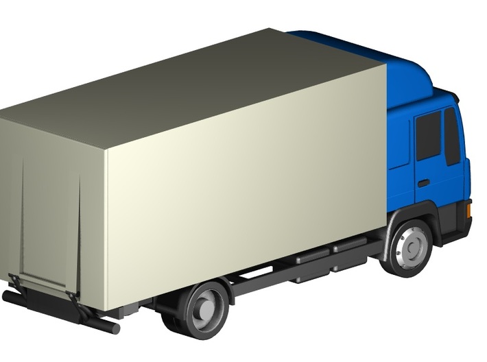 Koffer-LKW / box truck (Z, 1:220) 3d printed