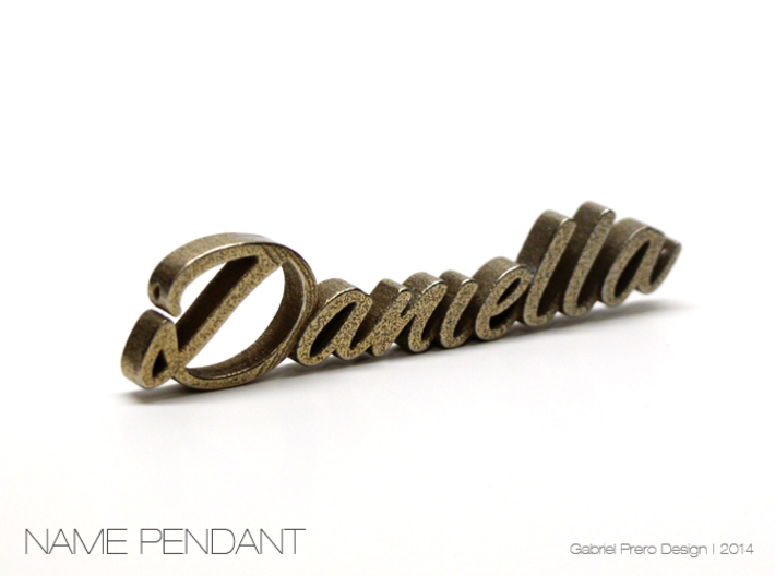 Daniella Name Pendant 3d printed
