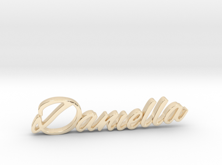 Daniella Name Pendant 3d printed