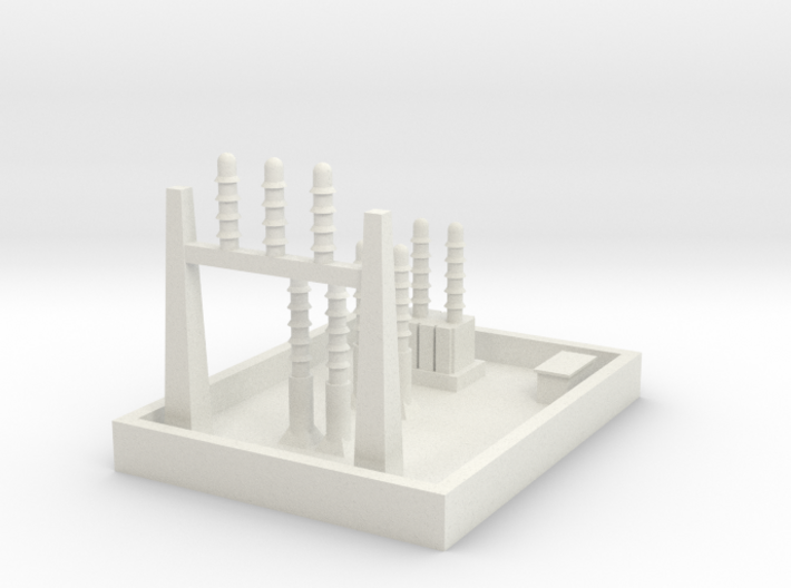 1/600 Small Power Substation 3d printed