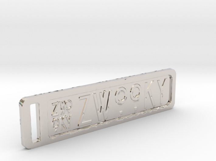 ZWOOKY Keyring 14 rounded 6cm 2mm 3d printed
