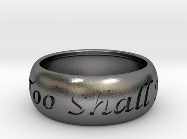 This Too Shall Pass, custom ring size 3d printed