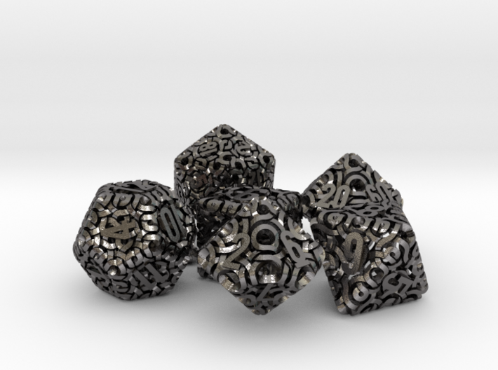 Ring Dice Set With Decader 3d printed