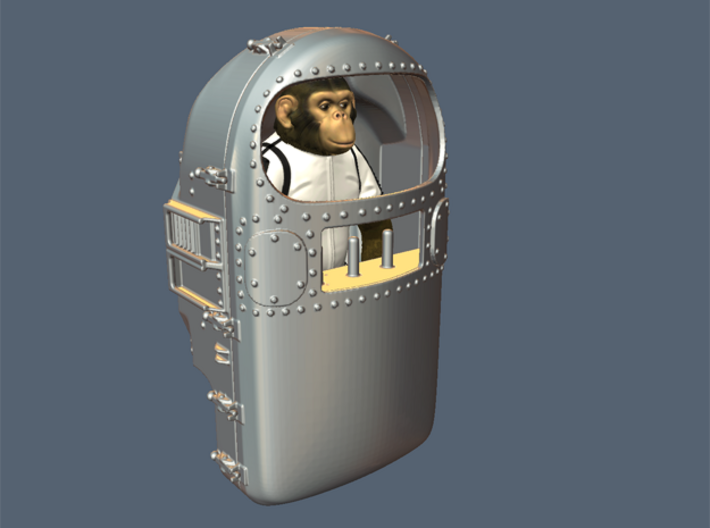 "HAM" Chimp Mercury Astronaut Box (154mm) 3d printed 