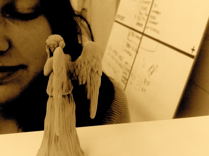 Some Call Me a Weeping Angel.. 3d printed BLINKED!