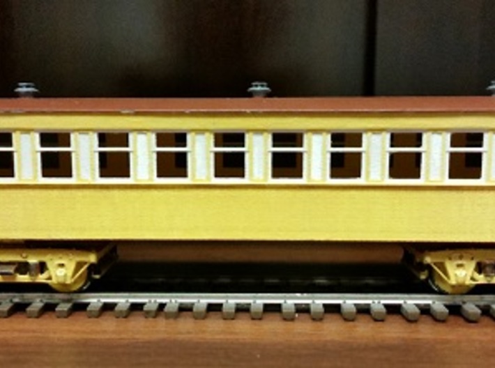 HO scale 1855 vintage passenger coach kit 3d printed 