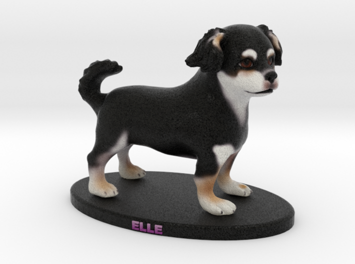 Custom Dog Figurine - Elle 3d printed