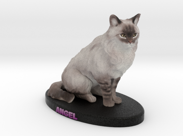Custom Cat Figurine - Angel 3d printed