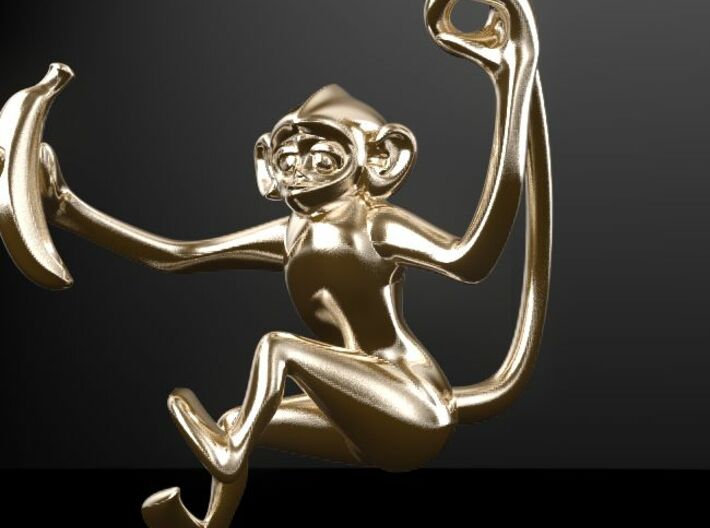 Lucky Monkey 3d printed 