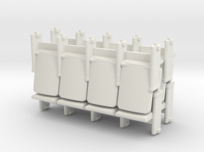 HO Scale 4 X 4 Theater Seats 3d printed
