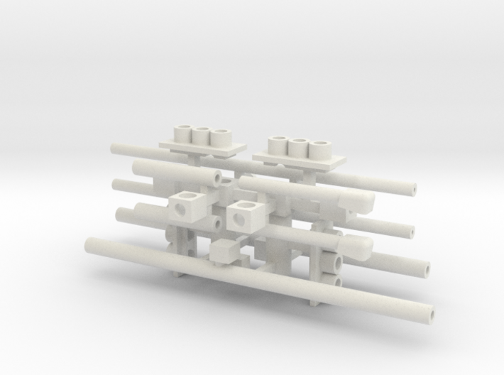 Traffic Light Signal (Set Of 2) Pole Unassembled 3d printed