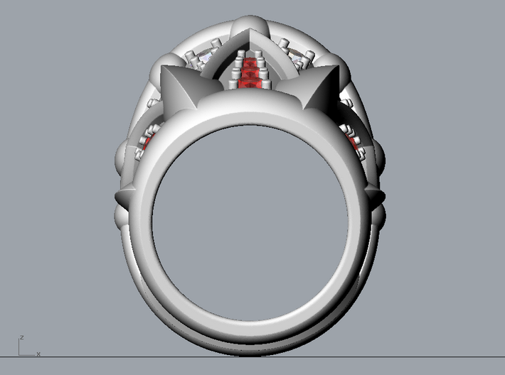 Neptune Ring - Size 12 (21.49 mm) 3d printed 