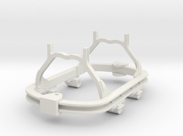 1:35 or Gn15 small skip chassis roller axlebox 3d printed