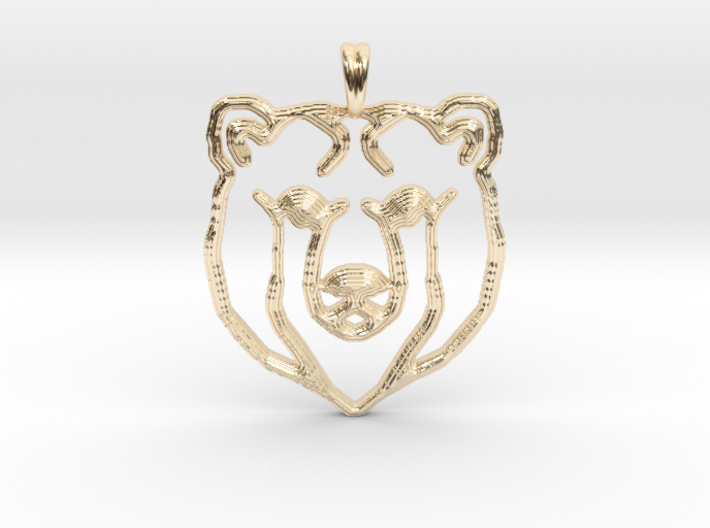 BEAR TOTEM Jewelry Designer Pendant 3d printed