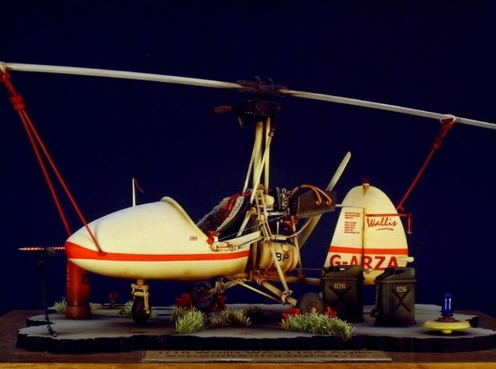 1/16 scale Wallis WA-116 Agile autogyro model kit 3d printed 
