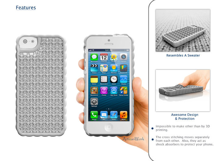 iPhone 5 - &quot;Sweater&quot; Case 3d printed