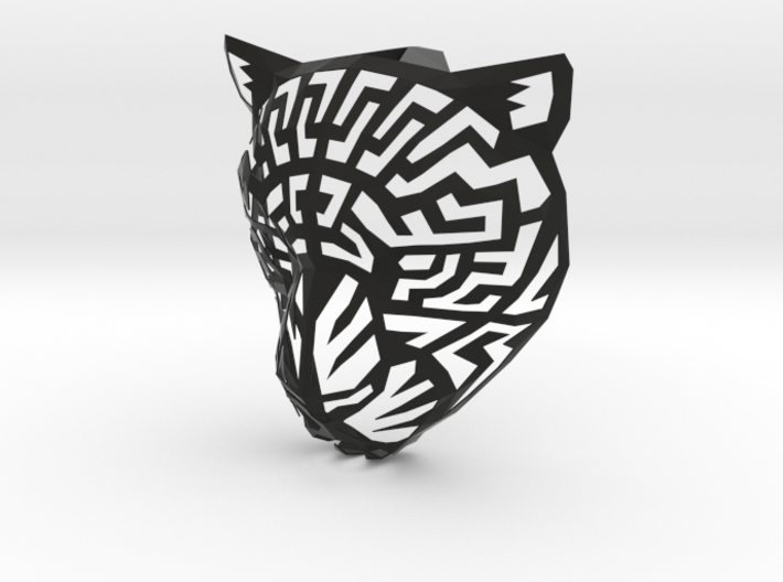 Jaguar Head (L)  Faux Taxidermy 3d printed 