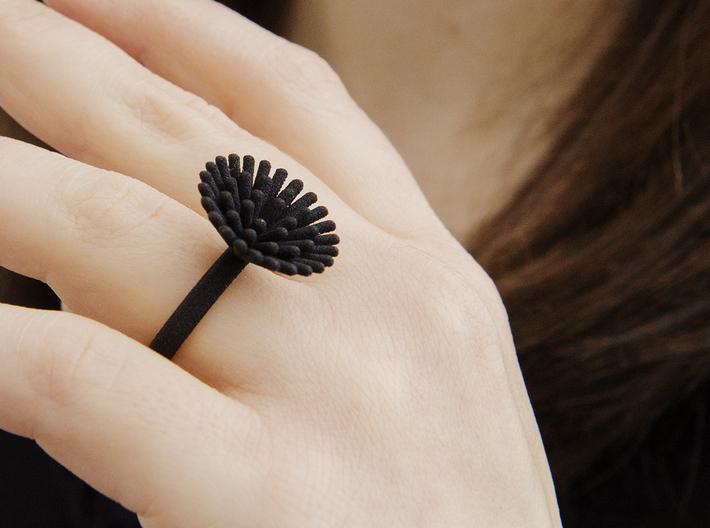 Spike Ring - US 8 size 3d printed