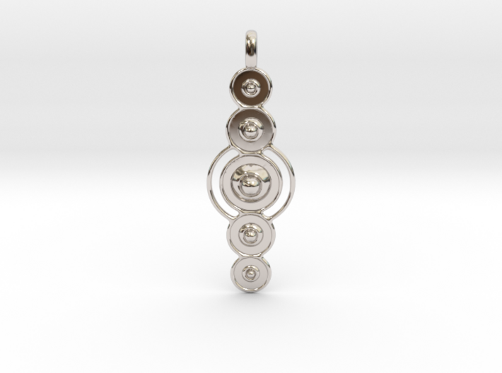 COSMIC PLANETS Designer Jewelry Pendant 3d printed