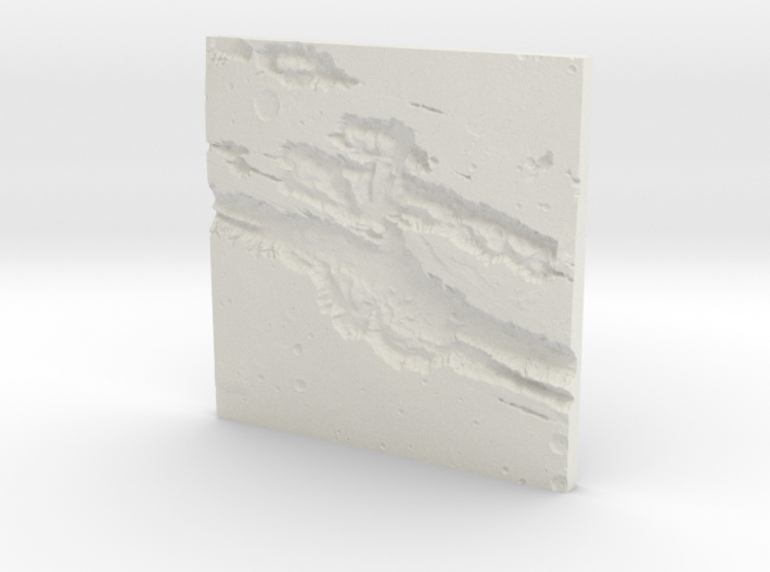 Mars Topographic map 3d printed
