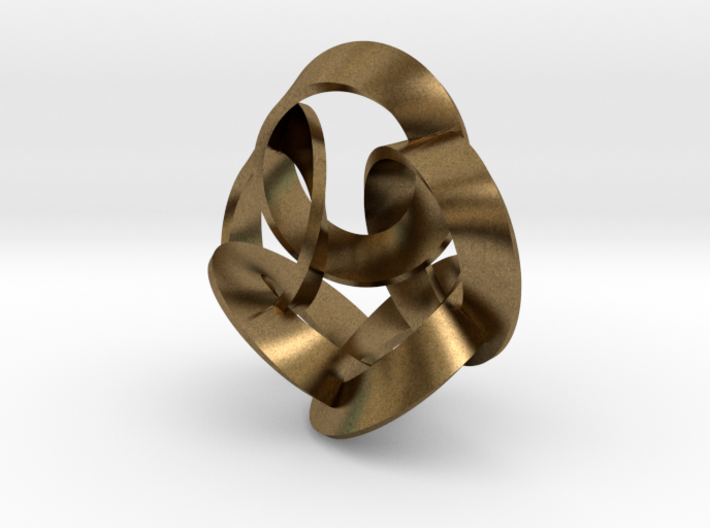 5 Twisted Loops Earring 3d printed