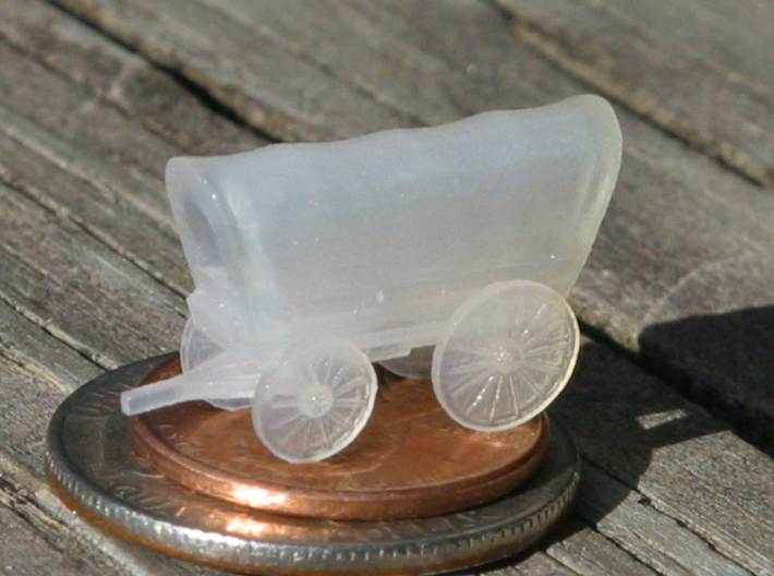 Covered Wagon (Z-Scale) 3d printed