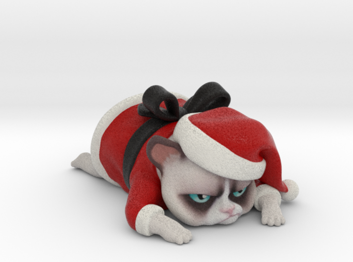 Grumpy Cat - Christmas Edition 3d printed 