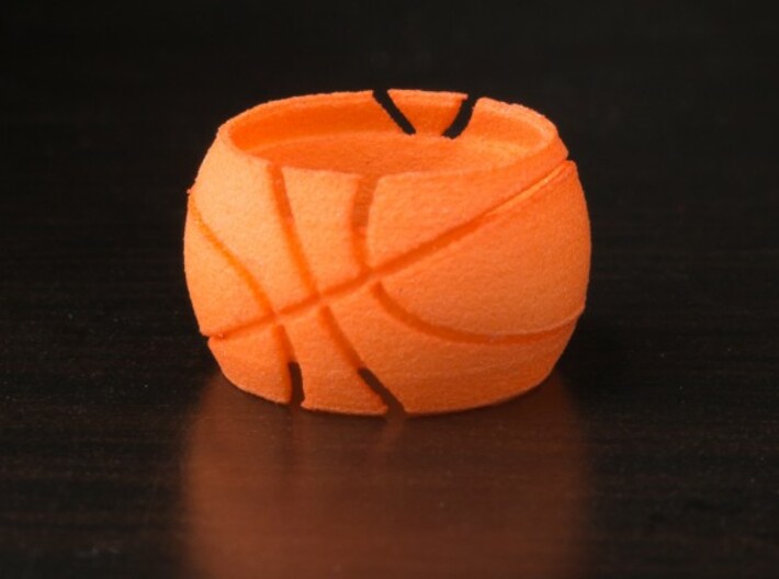 Basketball Ring 19 mm 3d printed Photo of size 4 (14.8 mm) ring