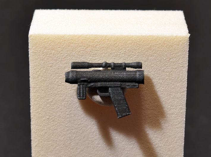 PRHI Star Wars Black Imperial Pistol 6" 3d printed White strong flexible, after painting