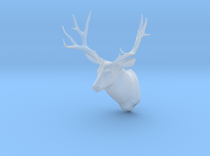 Miniature 1:48 Deer Head 3d printed