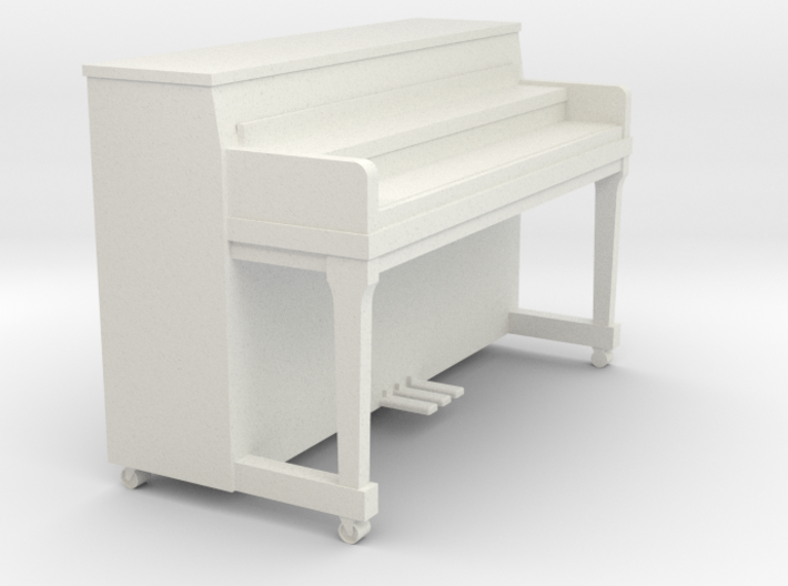 Miniature 1:24 Upright Piano Low 3d printed