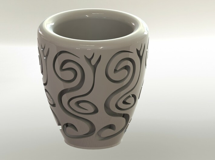 Orient coffee cup 3d printed 