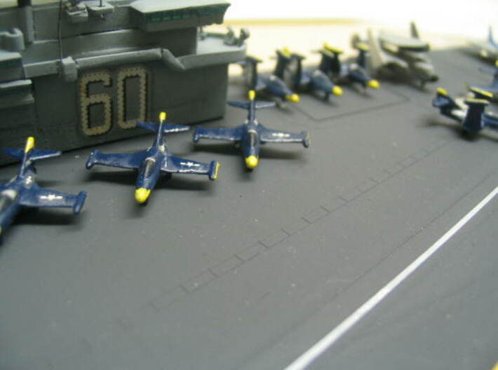 1/700 F-9F Panther (x12) 3d printed Paint and decals added by 'joseywales' on Shapeways!