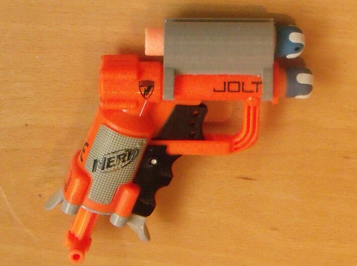laser holder for nerf jolt 3d printed 