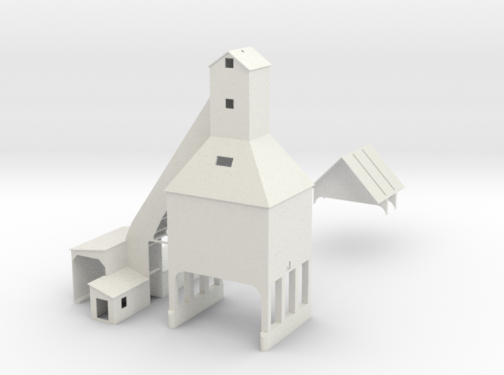 HO Scale Michigan City Coal Tower 3d printed