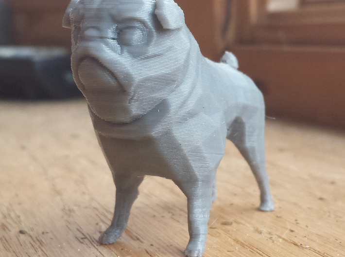 Pug Figurine 3d printed