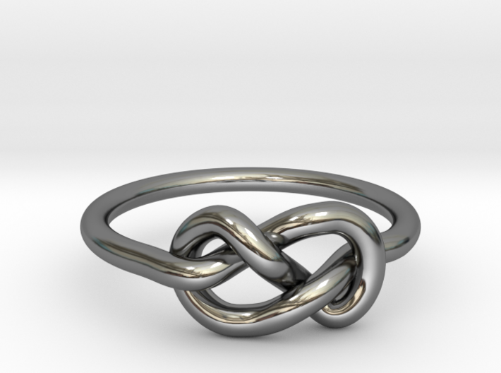 Figure Of Eight Knot Ring 3d printed