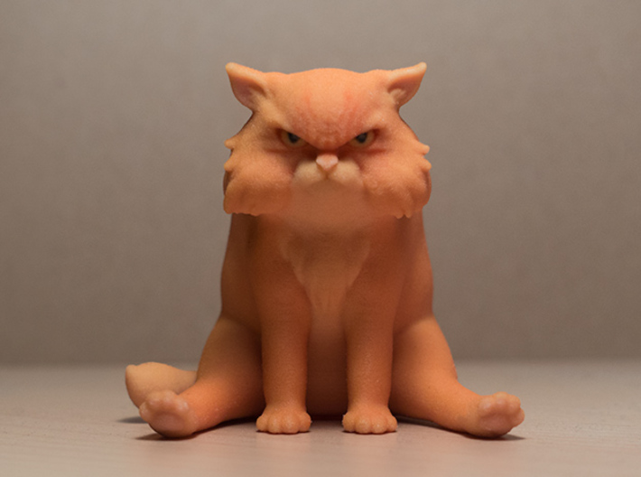 Garfi - The angry cat 3d printed
