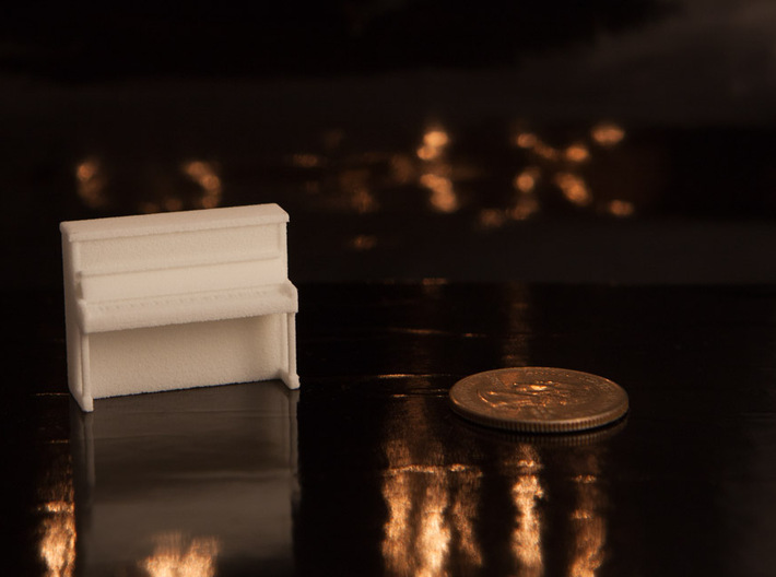 1:48 Upright Piano 3d printed