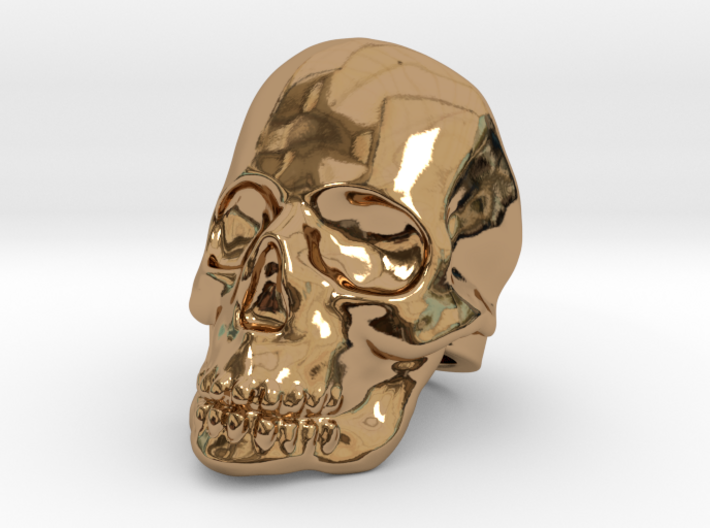Skull Ring - Size US 10 3d printed