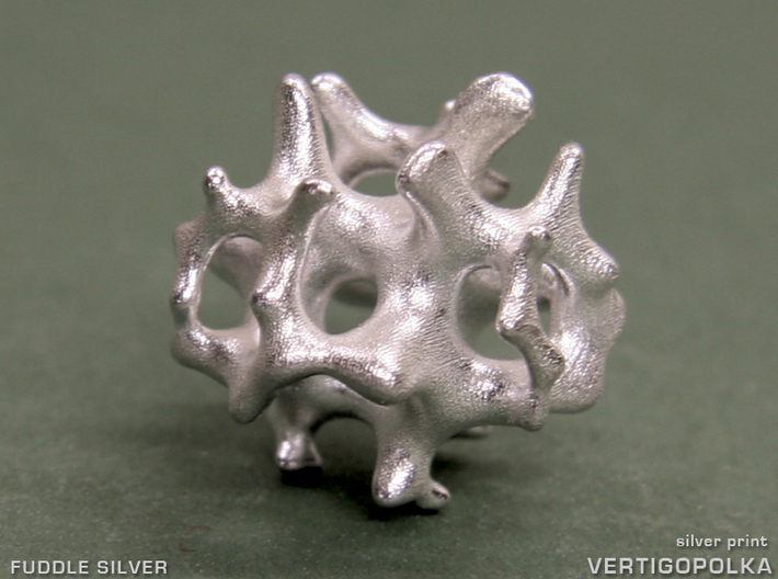 Fuddle Silver 3d printed