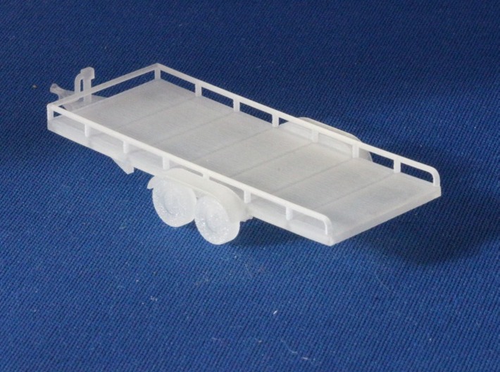 HO Scale Flatbed trailers and trailer frames X4  3d printed Add a caption...